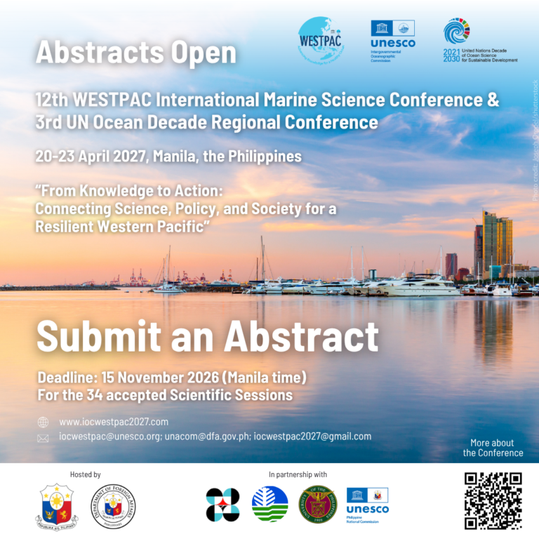 Submit an Abstract. Deadline: 15 November 2026, Manila time.